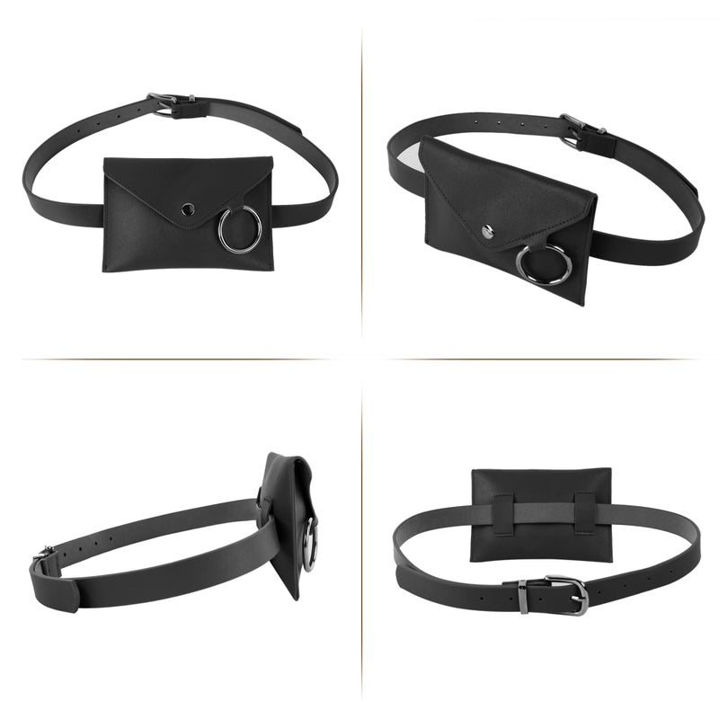 Lobagve Women Mini Envelope Flap PU Leather Waist Bag Clutch Cell Phone Purse Chest Bag - Image 2